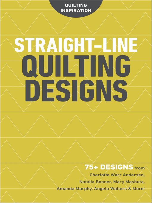 Title details for Straight-Line Quilting Designs by Charlotte Warr Andersen - Available